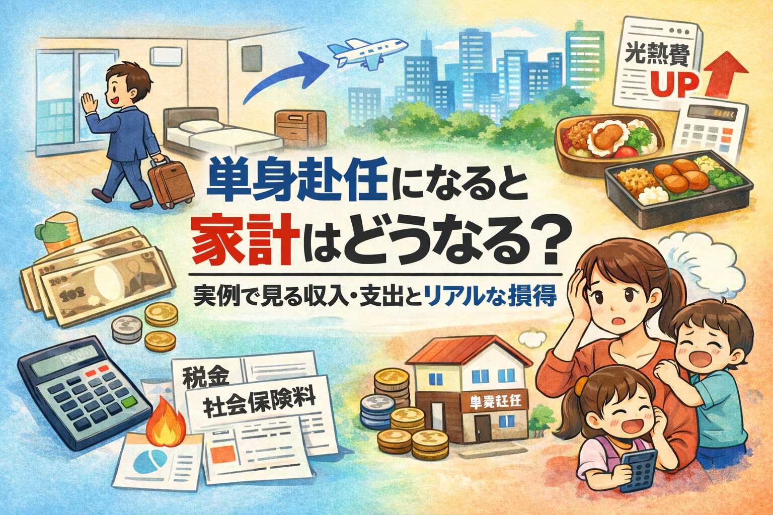 単身赴任になると家計はどうなる？実例で見る収入・支出とリアルな損得